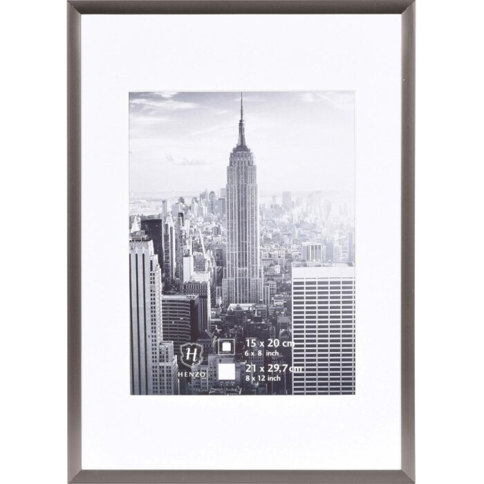 Henzo hliníkový rám Manhattan 21x30 cm šedý