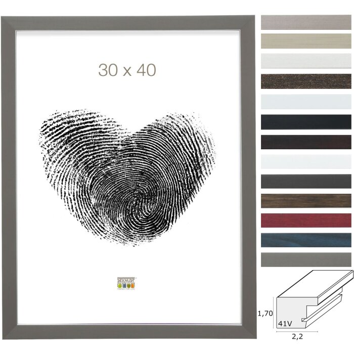 Deknudt rám na obrázky S41V plastový rám blokový profil 9x13 cm až 50x70 cm