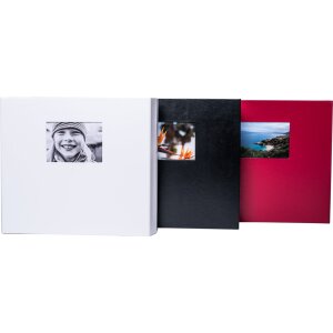 HNFD maxi fotoalbum Lona 100 černých stran 34,5x33 cm