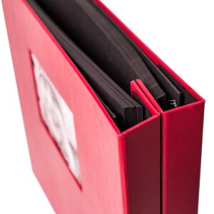 HNFD maxi fotoalbum Lona 100 černých stran 34,5x33 cm