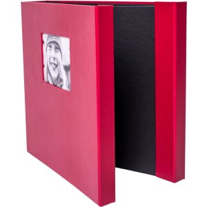 HNFD maxi fotoalbum Lona 100 černých stran 34,5x33 cm