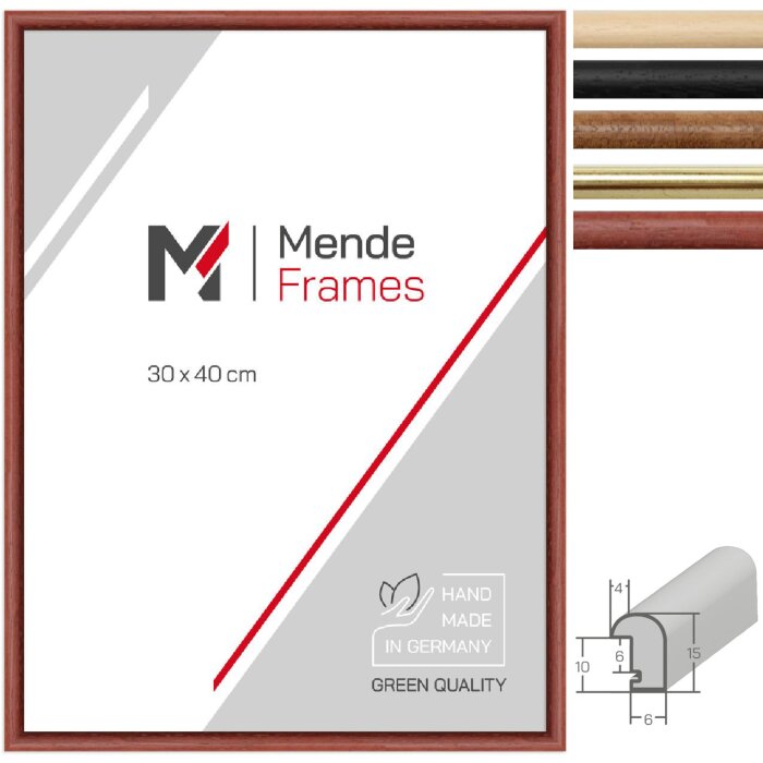 MendeFrames Holzrahmen H003 Klassikrahmen Massivholz bis Format 40x50 cm