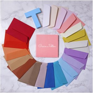 Grain de Pollen 5 obálek azurově modrých C6