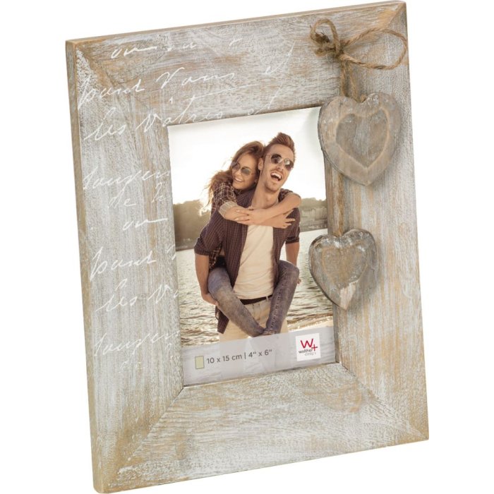 Dřevěný obrazový rám Walther Le Coeur 10x15 cm hnědý