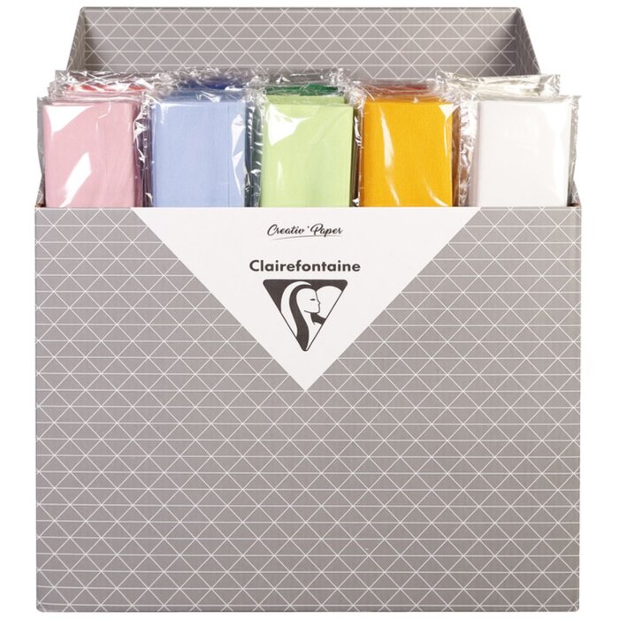 Clairefontaine krepppapír role 2,50 x 0,50 m směs barev 40 g