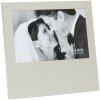 Kovový fotorámeček Manasa se srdíčky 10x15 cm