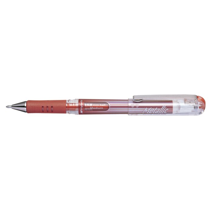 hnědo-metalický gelový roller HybridGel Grip DX 0,5 mm