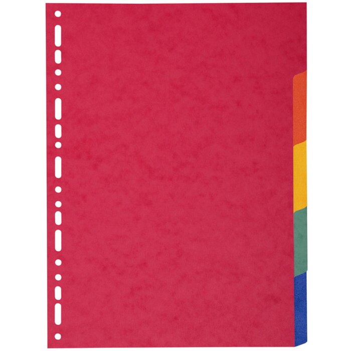 Exacompta Regála DIN A4 s 5 kartičkami z recyklátního kartonu