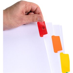 Exacompta Register bílý karton A4 6dílné personalizovatelné barevné kartičky