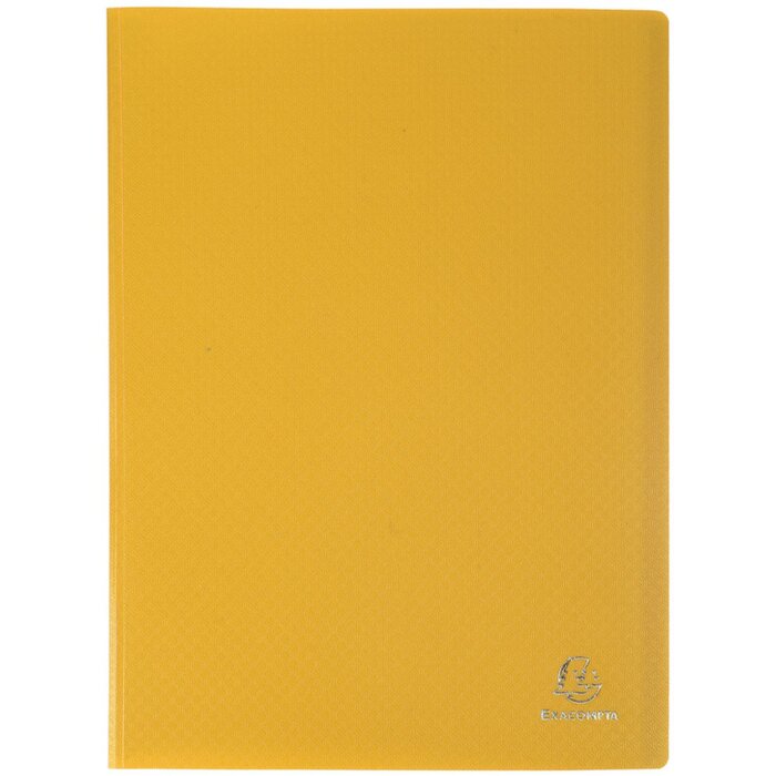 Exacompta Sichtmappe PP s 30 gekörněnými obaly, blikodnotná, DIN A4, žlutá