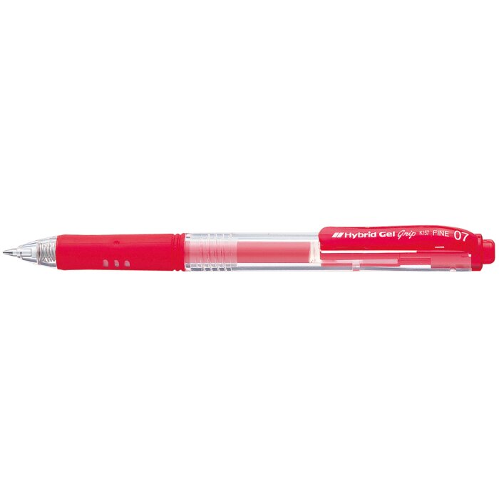 Gelové pero Pentel Pentel HybridGel Grip Retractable 0,35 mm červené