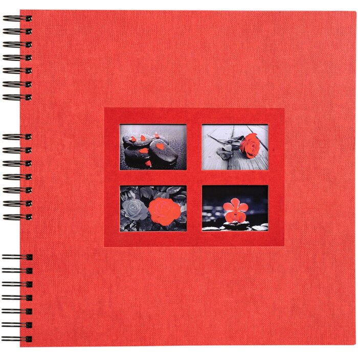 Spirálové album Exacompta Passion red 32x32 cm 60 černých stran