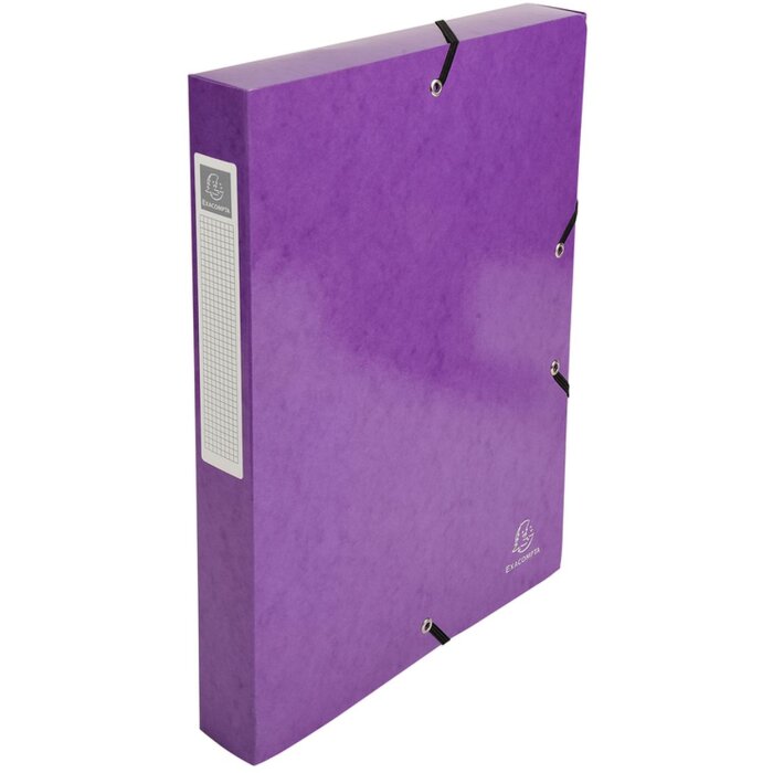 Exacompta Archivní krabice Iderama, zlakovaná, fialová, 24x32 cm