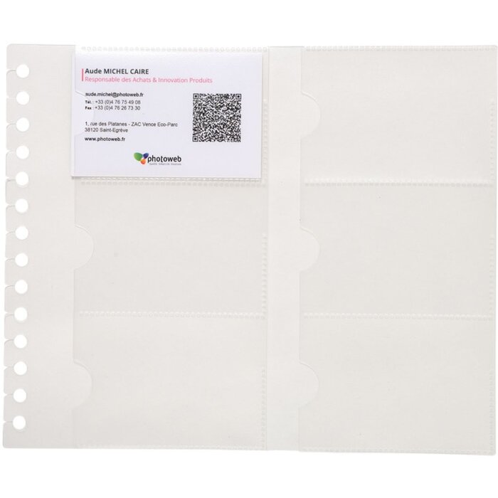 Exacompta vložky do Exacard 75134E 10 ks polypropylen