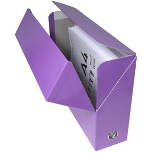 Exacompta přenosový box páteř 90 mm Iderama fialová