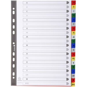 Exacompta Kniha na záložky z PP s písmem, DIN A4, 20 oddílů, 120 µ