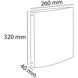 Kroužková vazba A4 4 kroužky 30 mm Iderama tmavě zelená