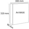 Exacompta kroužkový pořadač 2 D kroužky 60 mm 3 vnější kapsy A4 Maxi Krea Cover White