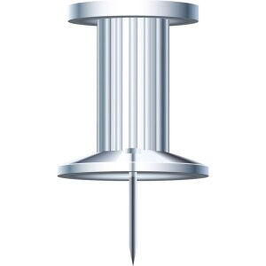 Exacompta Pinnwandnadeln kristal 7 mm – 25 kusů v blistrové krabičce