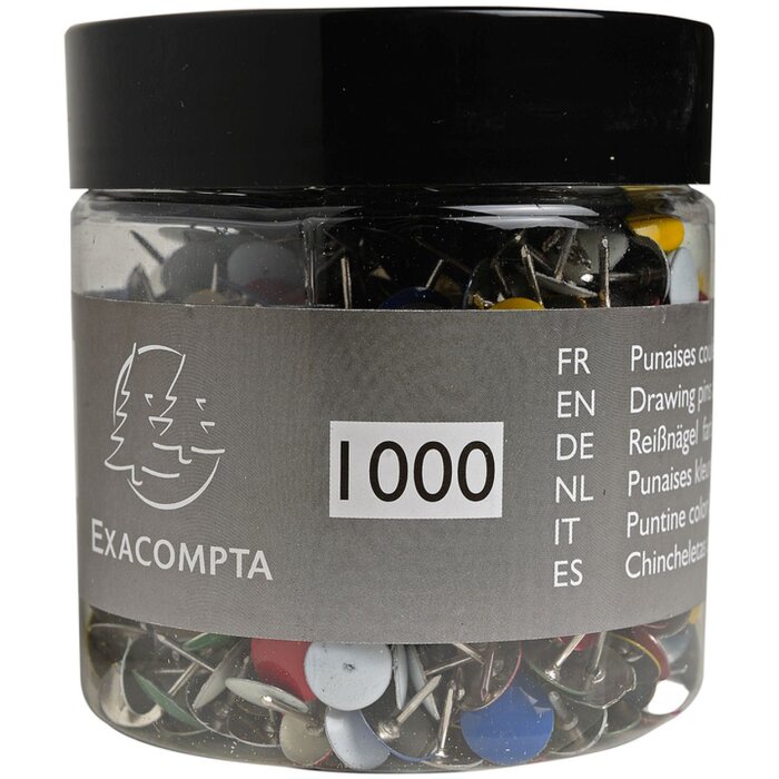 Exacompta režnáče 9 mm barevný mix v blistrové krabičce 1000 kusů