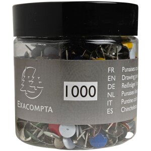Exacompta 14767E Reißnägel Blisterbox 1000...