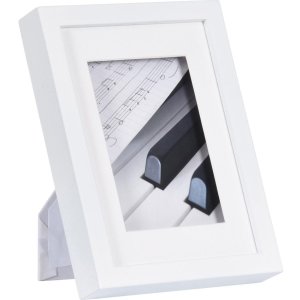 Dřevěný obrazový rám Henzo Piano 15x20 cm bílý