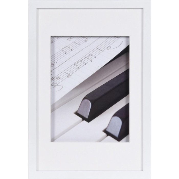 Dřevěný obrazový rám PIANO bílý 20x30 cm 3D efekt