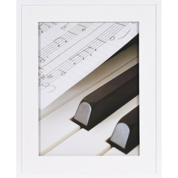 40x50 cm Henzo dřevěný rám PIANO bílý