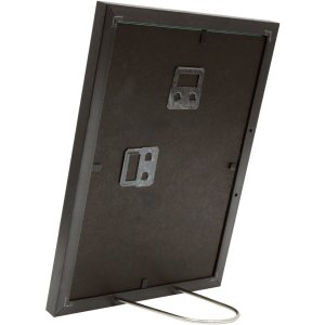 Plastový rám S46A černý se stříbrnou 10x15 cm