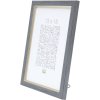 Plastový rám S46A šedomodrý 18x24 cm