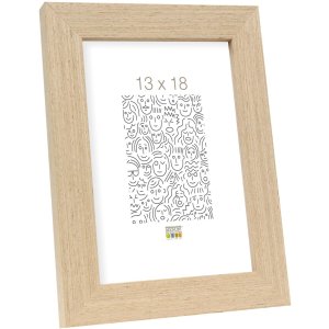 Dřevěný rám S46BH světlý dub 10x15 cm