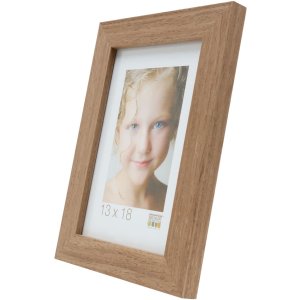Dřevěný rám S46BH hnědošedý 13x13 cm