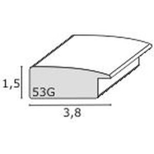 Deknudt Dřevěný rámeček S53G černý s malířským vzhledem 70x100 cm