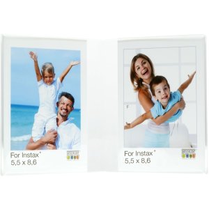 Dvojitý akrylový rám na 2 fotografie formátu 10x15 cm na výšku