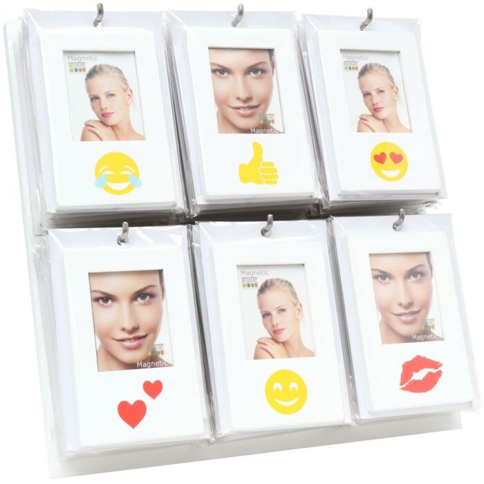 Mini rámeček s emotikonem 3,5x4,5 cm s magnetem