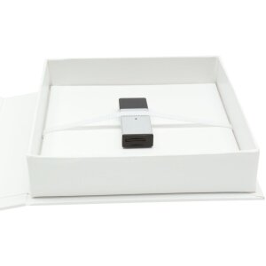 Úložný box na USB a obrázky bílý