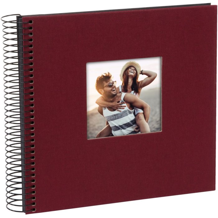 Goldbuch spirálové album Bella Vista bordeaux 20x20 cm 40 černých stran