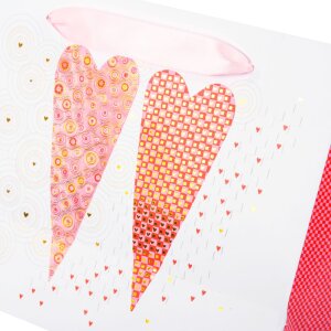 Goldbuch Dárková taška Srdíčka 18x25x10 cm