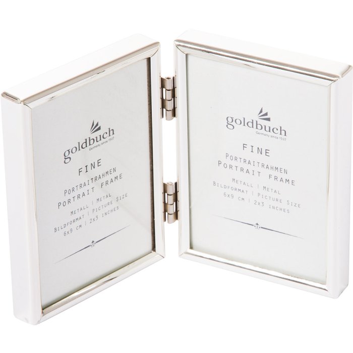 Goldbuch dvojitý rámeček Jemné 2 fotografie 6x9 cm stříbrný lesklý