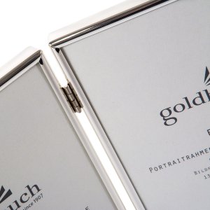 Goldbuch dvojitý rám Fine 2 fotografie 13x18 cm kovový rám stříbrný lesklý