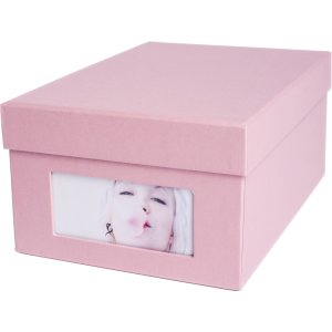 HNFD fotobox Kandra rose žebrovaný 700 fotografií 10x15 cm