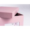 HNFD fotobox Kandra rose žebrovaný 700 fotografií 10x15 cm