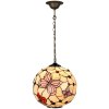 5LL-1169 Závěsná lampa Tiffany Ø 30x30 cm