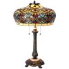 Stolní lampa Tiffany Ø 47x71 cm žlutá barva