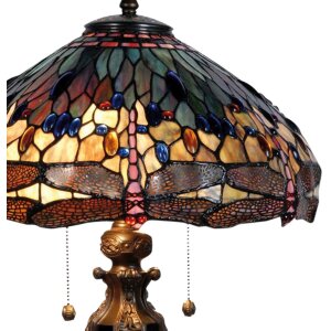Stolní lampa Tiffany Ø 42x64 cm zelené barvy