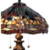 Stolní lampa Tiffany Ø 42x64 cm zelené barvy