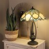 LumiLamp stolní lampa Tiffany stolní lampa Ø 40x60 cm modrá barevná