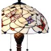 Stolní lampa Tiffany Ø 41x60 cm červená barva