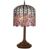 Stolní lampa Tiffany Ø 40x84 cm růžová barevná