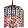 Stolní lampa Tiffany Ø 40x84 cm růžová barevná